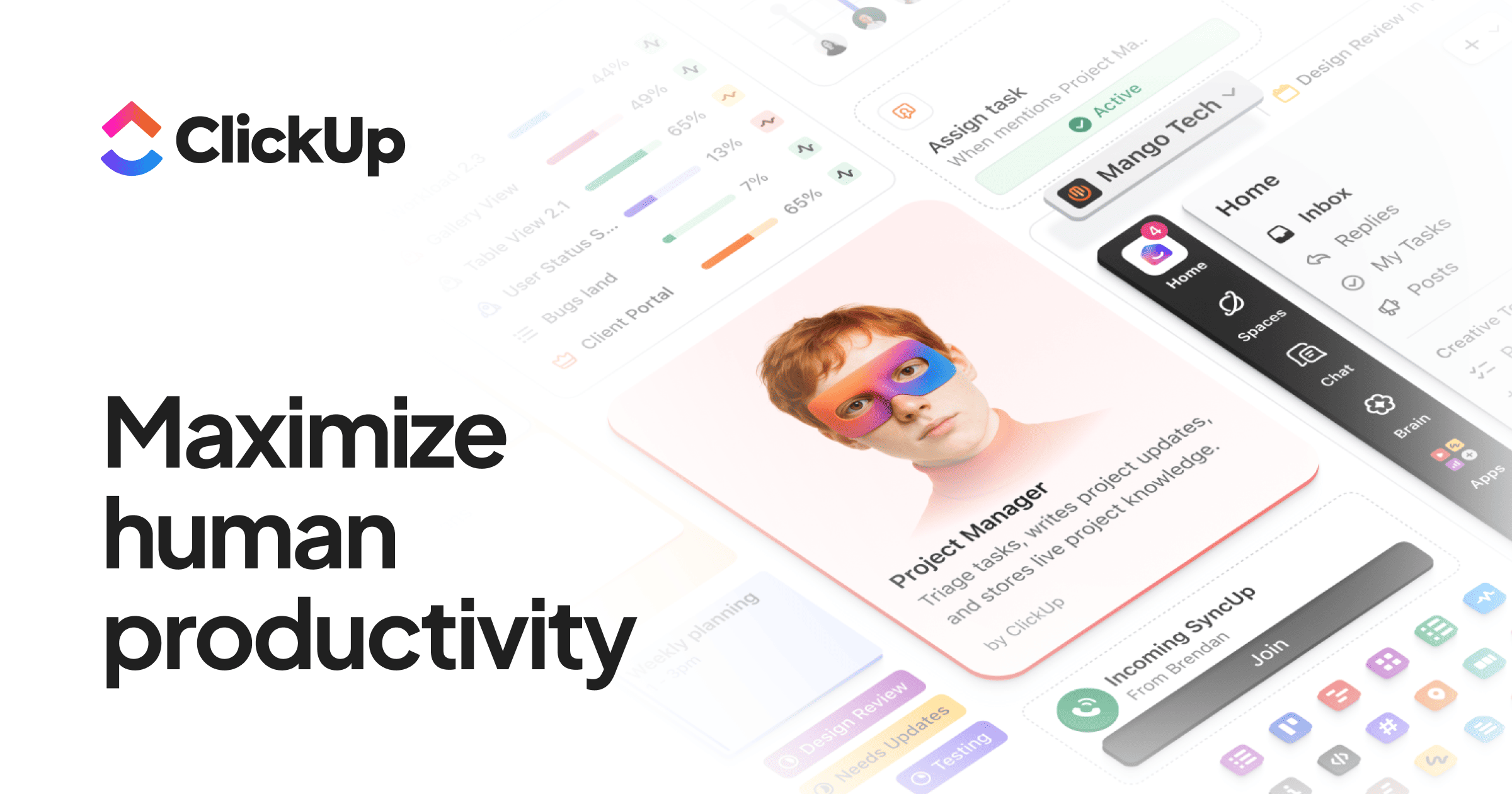 ClickUp work management product interface